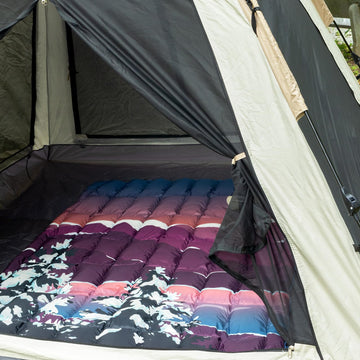 hotkoko down camping blanket packed size demonstrates compact 8x12 inch travel