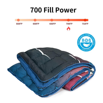 hotkoko down camping blanket waterproof coating blocks dust and spills outdoors