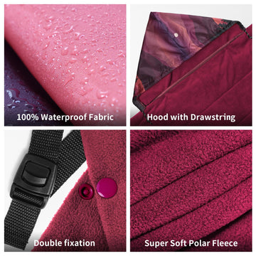 hotkoko embossed polar fleece 300gsm feels warm and soft