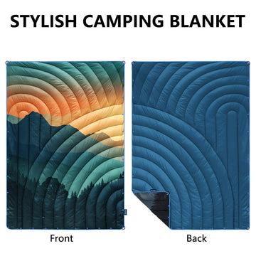hotkoko mini camping blanket waterproof coating resists dust and spills outdoors.
