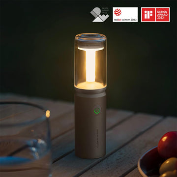 HOTO 3100mAh battery supports extended camping sessions and emergencies.