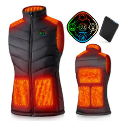 Hotrego heated vest women front view for lightweight warmth during outdoor activities