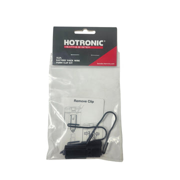 Hotronic kit contents: wire form clips and locking plates.