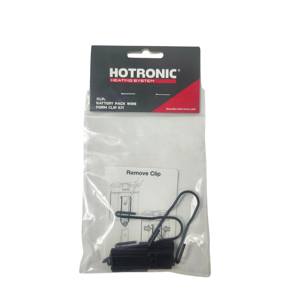 Hotronic kit contents: wire form clips and locking plates.