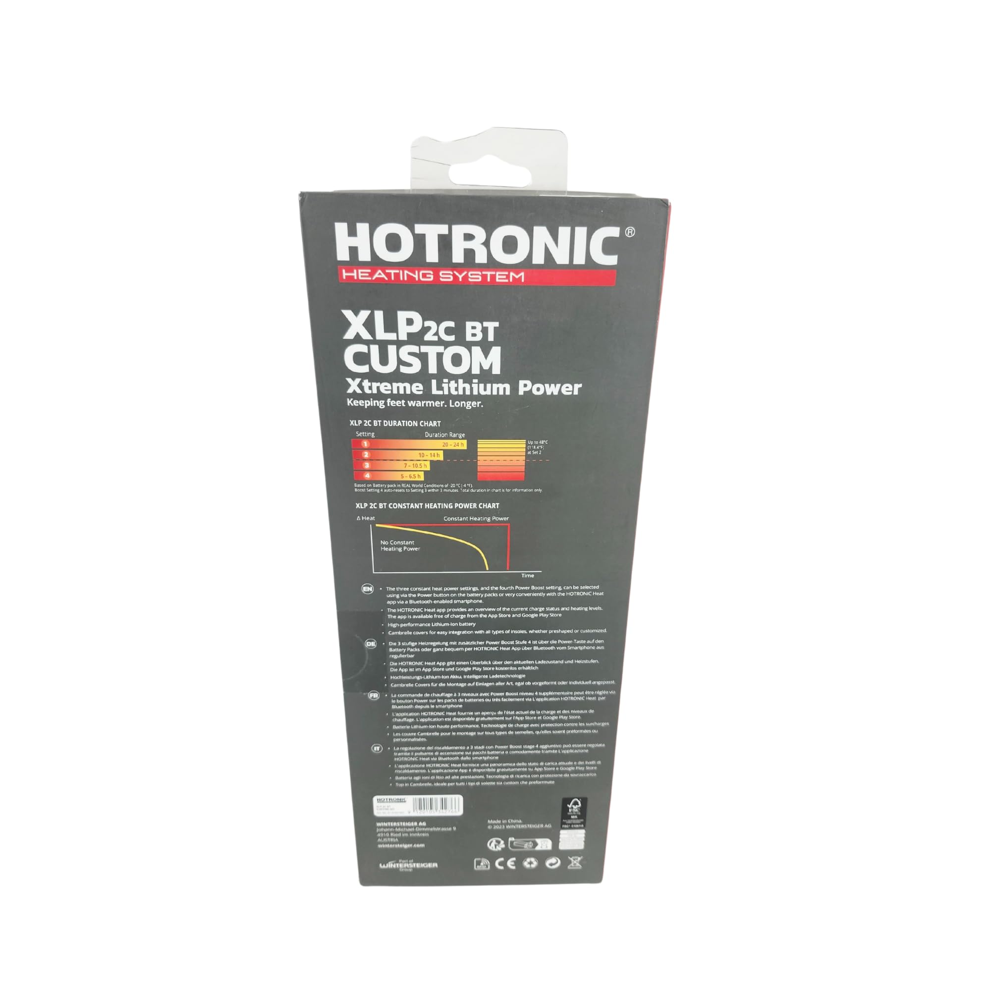 Hotronic foot warmth on snow demonstrates steady heat for skiing and snowboarding adventures.