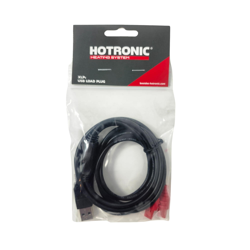 Hotronic USB Load Plug Cable XLP C pack-charging setup shows clean, organized wiring.