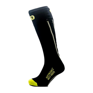 Hotronic XLP PFI 30 Classic Thin Heat Socks ankle band enhances secure fit during rugged hiking.