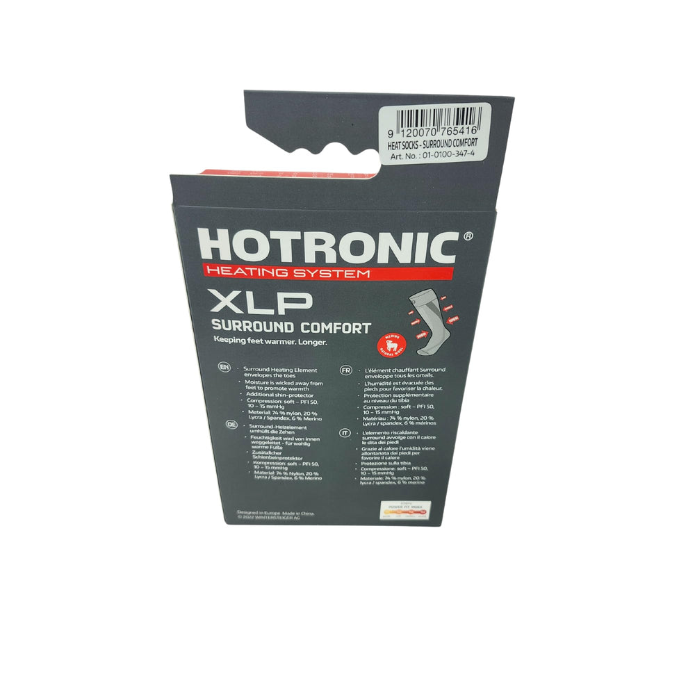Hotronic XLP PFI One Surround heat sock in cold conditions, full coverage warmth.