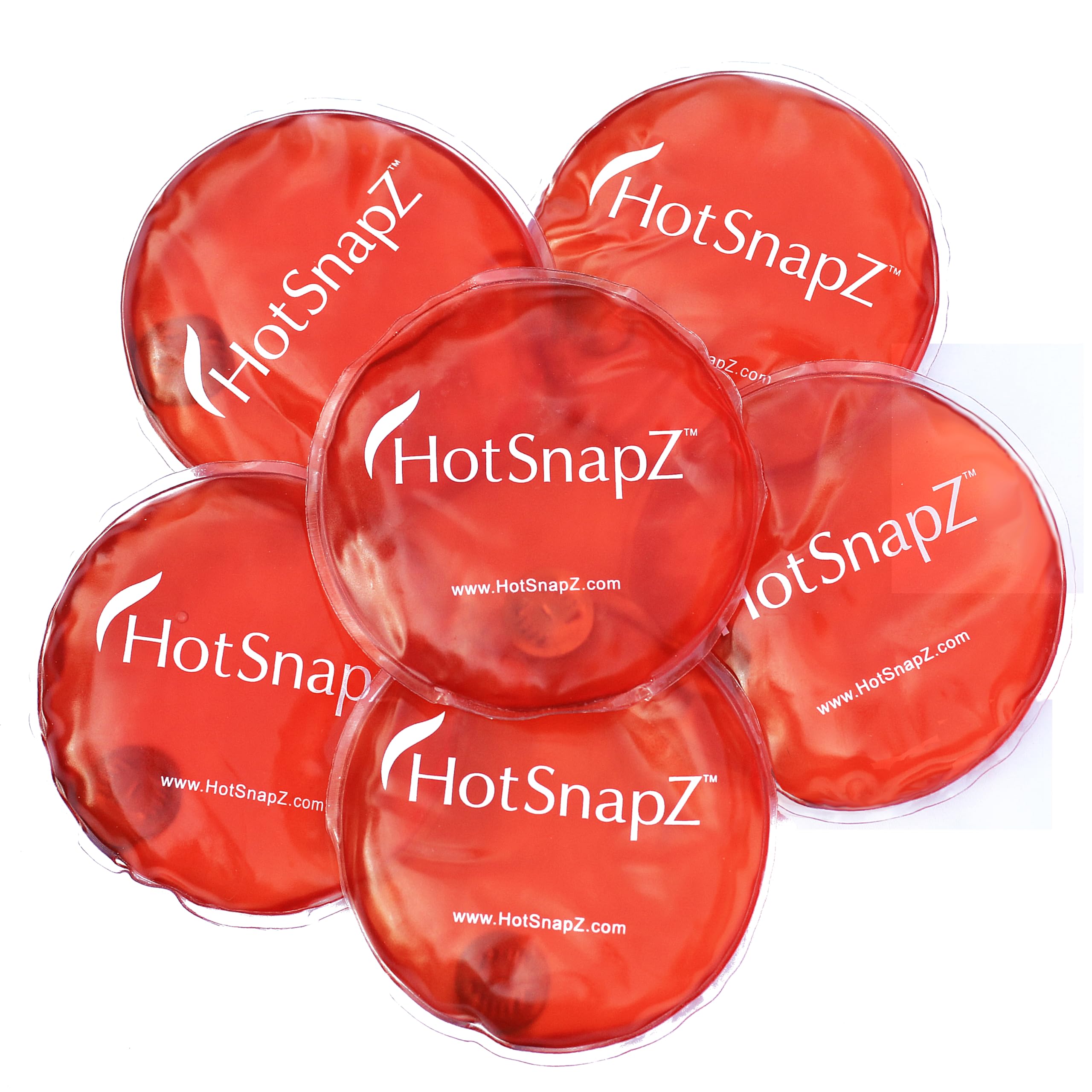 HotSnapZ reusable hand warmer, 4-inch round, compact warmth ready on cold days