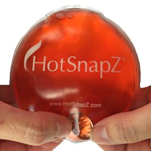 HotSnapZ 4-inch round warmer delivers steady heat up to 130°F during use