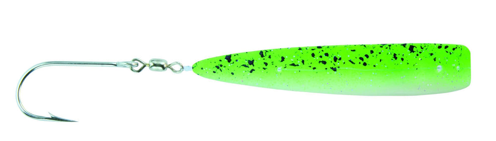 Hot Spot Apex trolling lure in green enhances control and targeting for freshwater and saltwater jigging.