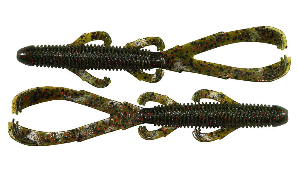 Hot Spot Trench Hawg 4.65 inch Watermelon Red Flake lure for Texas rigs