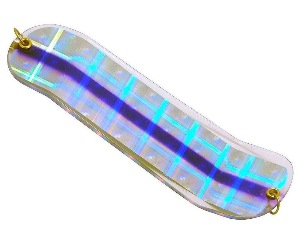 Hotspot Purple Haze 11-Inch Flasher boosts lure flash to attract salmon and trout.