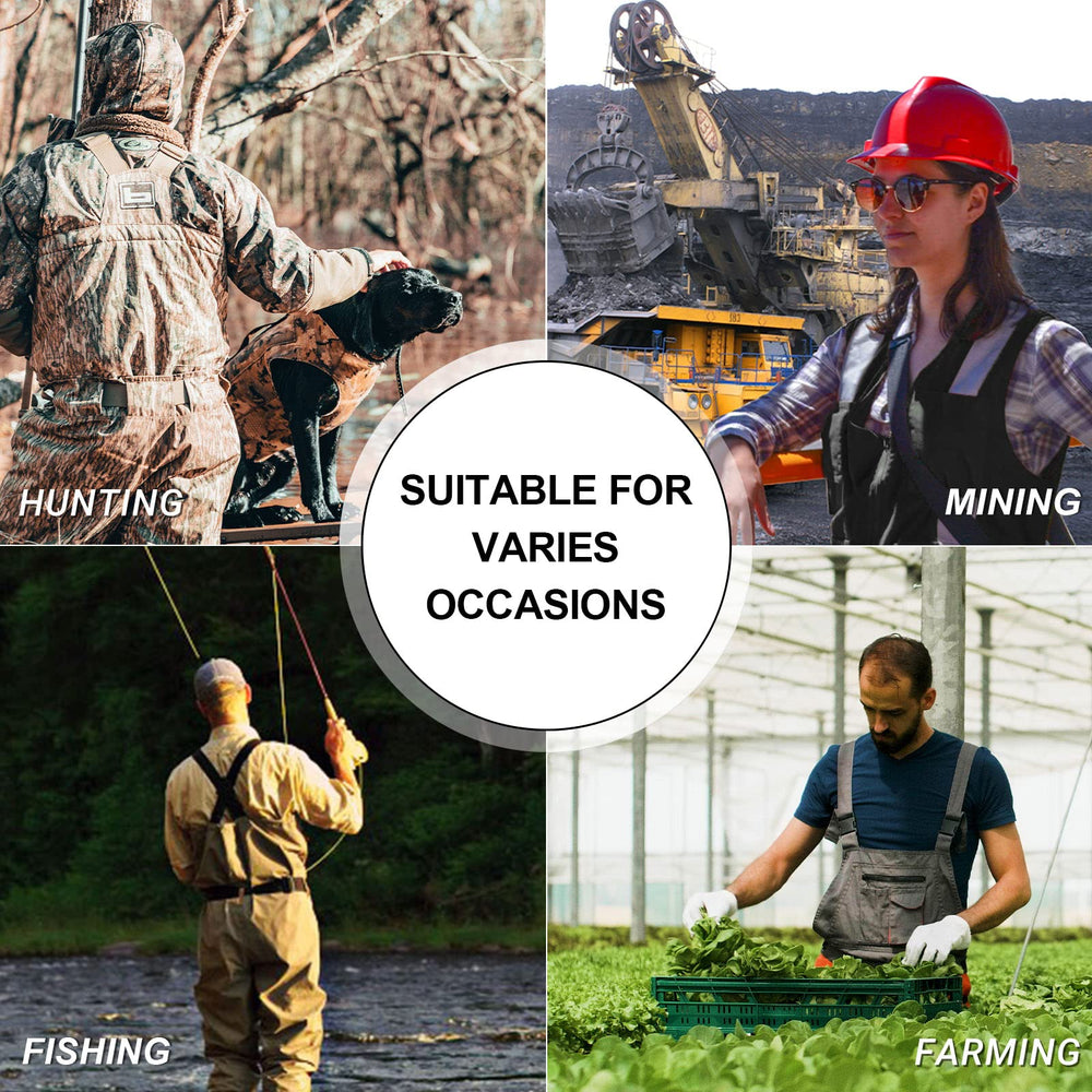 Wading outdoors with HotSrace chest waders in water