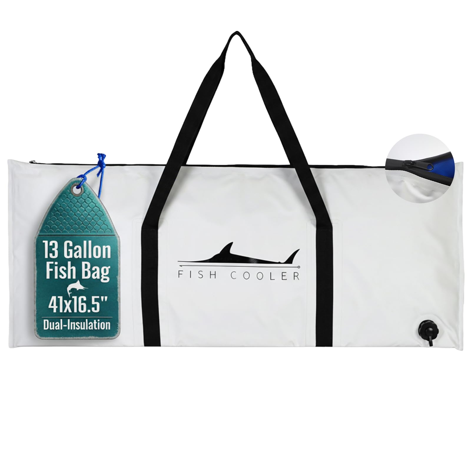 Houseables fish bag 41x16-5 inch opening for quick on-boat access.
