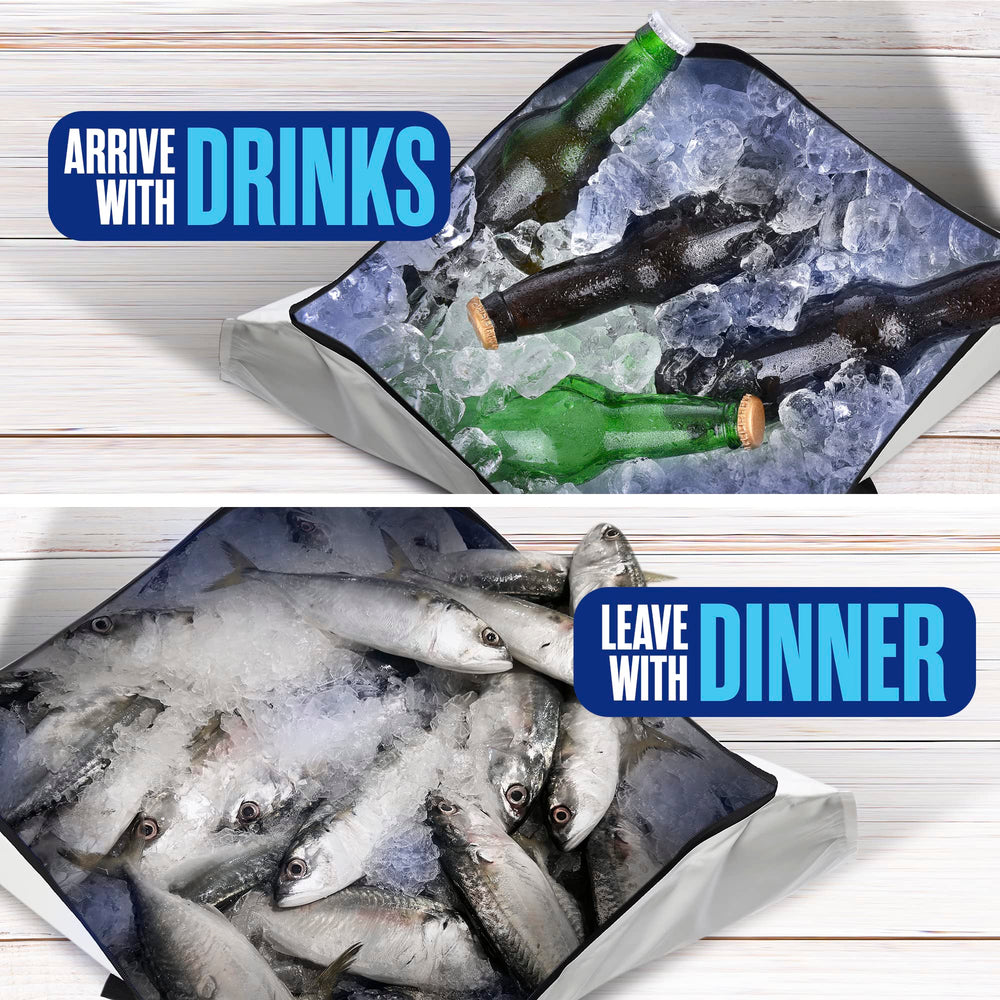 Houseables fish bag non-stick lining resists mess and odors.