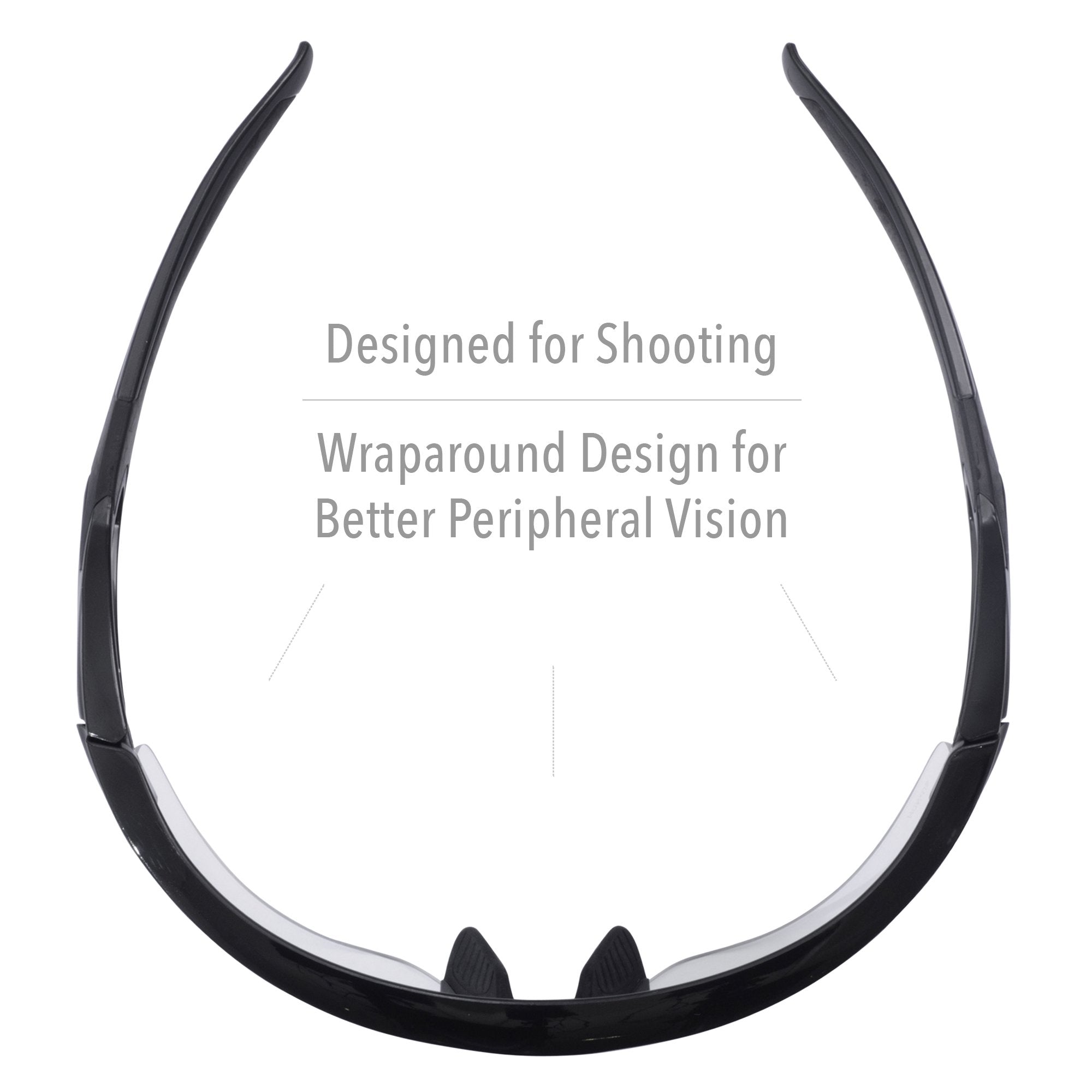 Howard Leight Uvex Acadia amber lens provides enhanced contrast in low light.