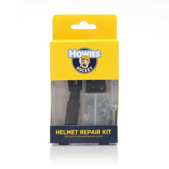 Howies helmet repair kit pack with screwdriver for quick game-day fixes.