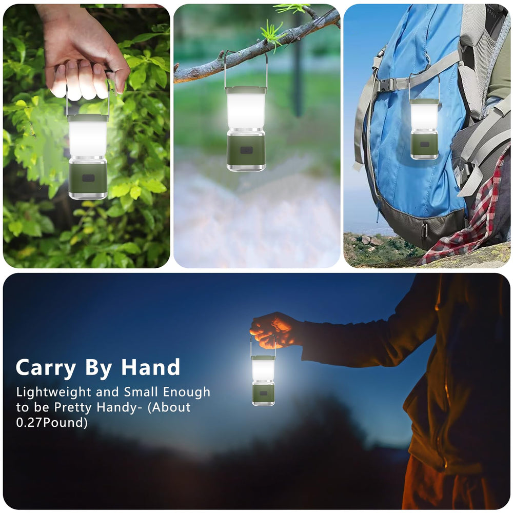 Hoxida compact waterproof camping lantern IPX5 for rainy conditions.