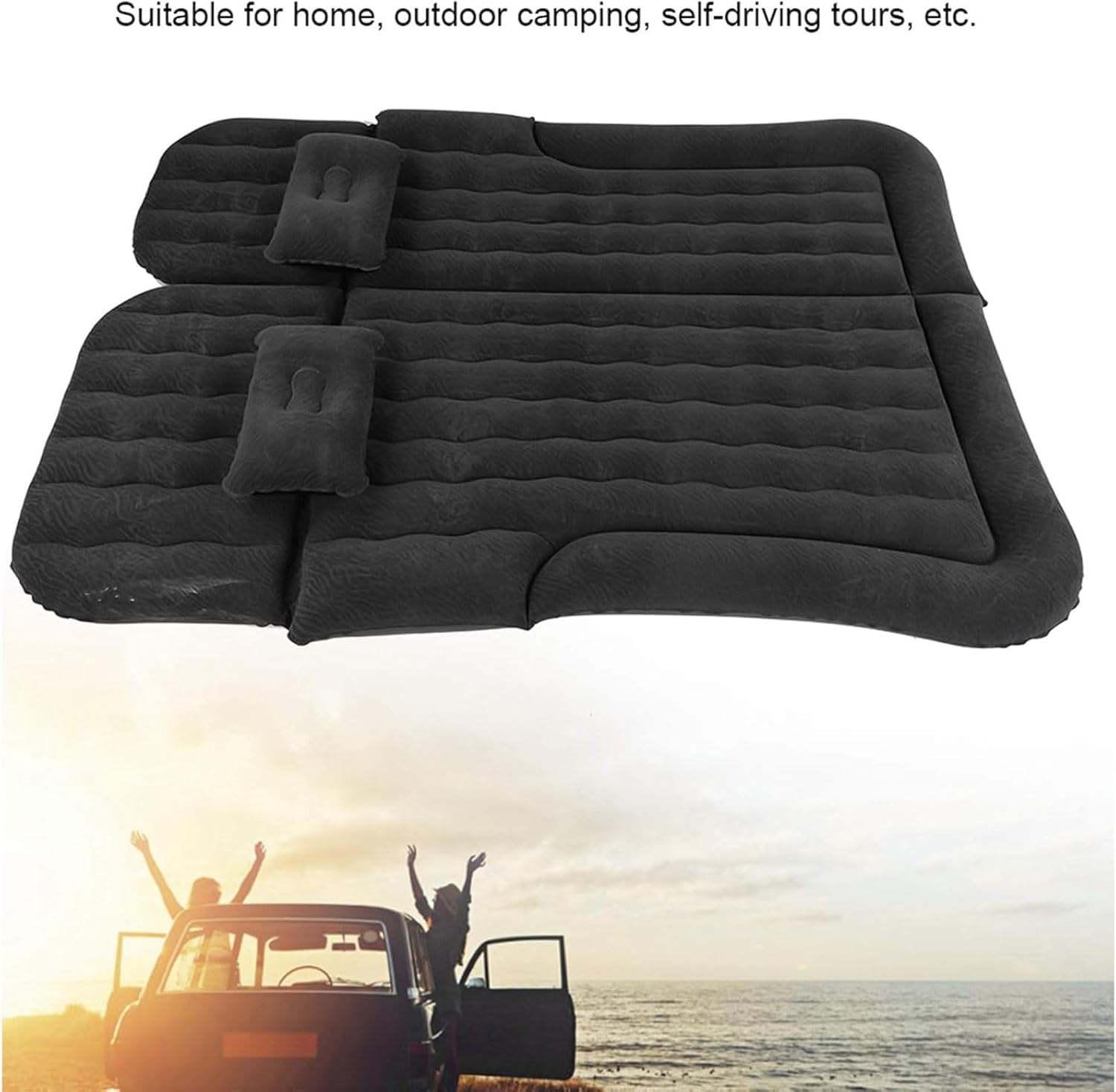 HPJHBMDM air bed includes carrying bag for convenient travel and storage.