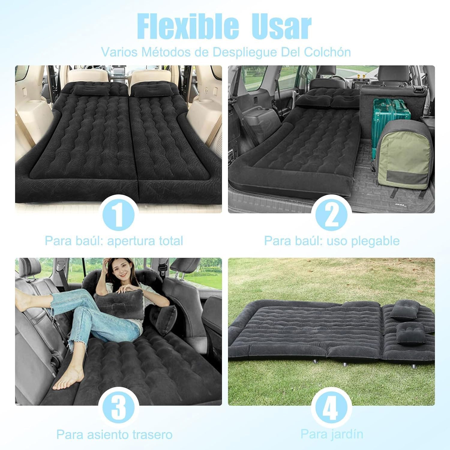 HPJHBMDM travel bed with compact storage suits trunks and cabins.