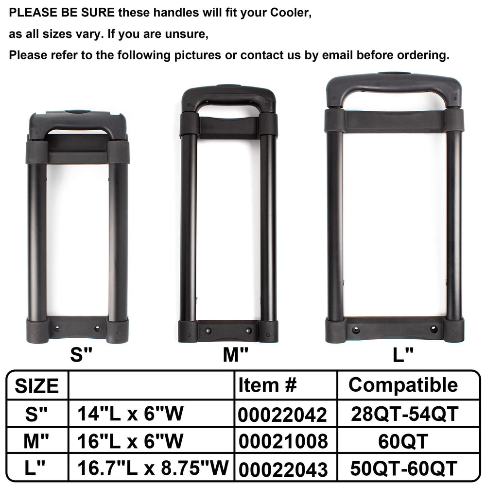 HQAPR cooler handle replacement side view ready to restore Island Breeze roller cooler