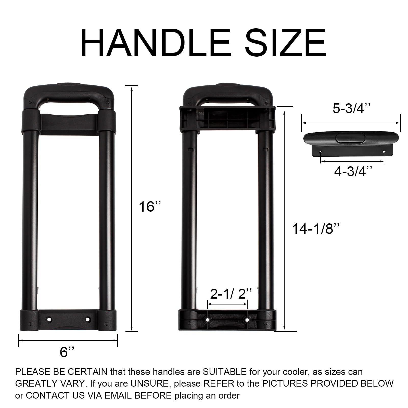 HQAPR replacement handle fits Ice Cube and Latitude 60 Qt with reduced wear.