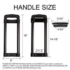 HQAPR replacement handle fits Ice Cube and Latitude 60 Qt with reduced wear.