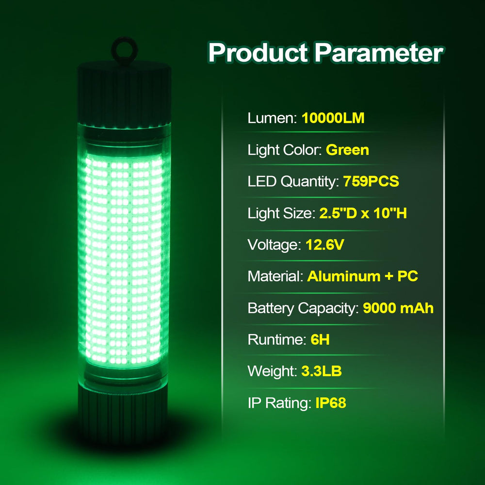 HQLYZJDV green light attractant enhances fish visibility during night fishing