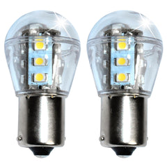 HQRP BA15S headlight LED bulbs two-pack ready for replacement