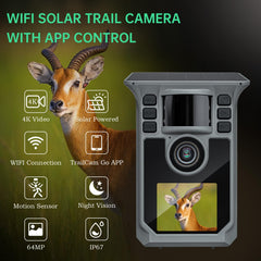 Hrivcam Trail Camera includes 64GB memory card for extended recording