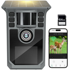Hrivcam Trail Camera solar panel powers extended field monitoring