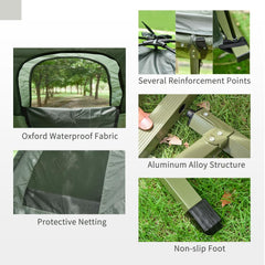 HRVEOCEI sleeping bag adds warmth on the camping cot