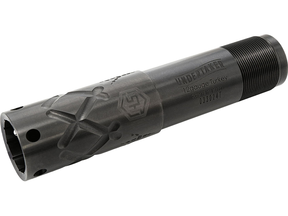 H.S. STRUT Undertaker Pro Turkey Choke on Remington 12ga delivers denser patterns and extended-range accuracy.