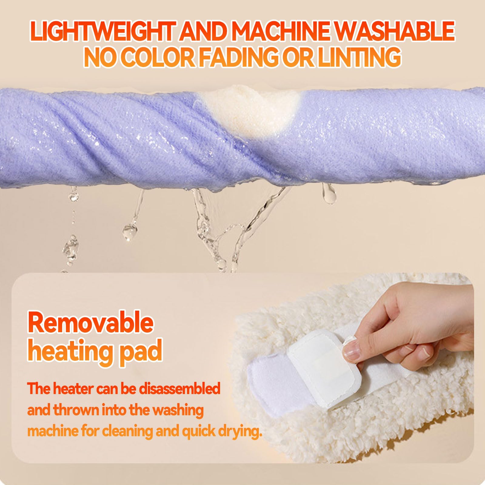 HSOKEW 3D heat around foot ensures even warmth across the sole.