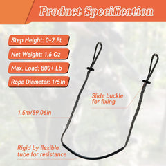 HSOKEW Aiders hunting daisy chain focus enhances gear setup and quick anchoring