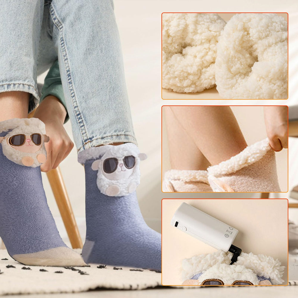 HSOKEW battery-powered sock provides long-lasting warmth up to six hours.