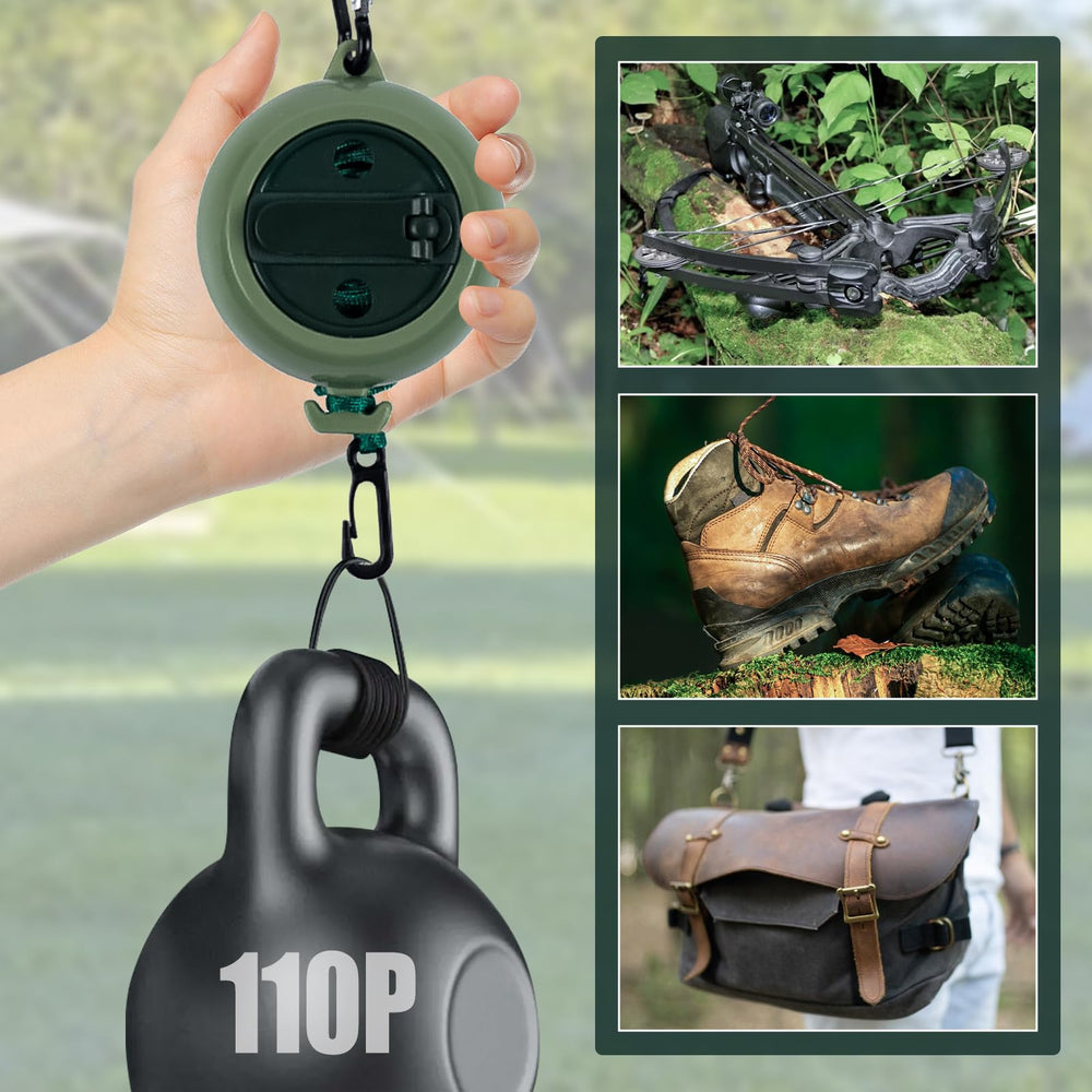 HSOKEW rope extended to 33ft enables quick, unobstructed bow retrieval.