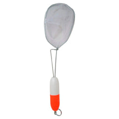 HT Enterprise FMN-1 floating minnow net in white, easy handling for ice fishing.