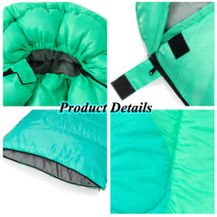 HTMEYBG sleeping bag bottom-zip enables adjustable airflow.