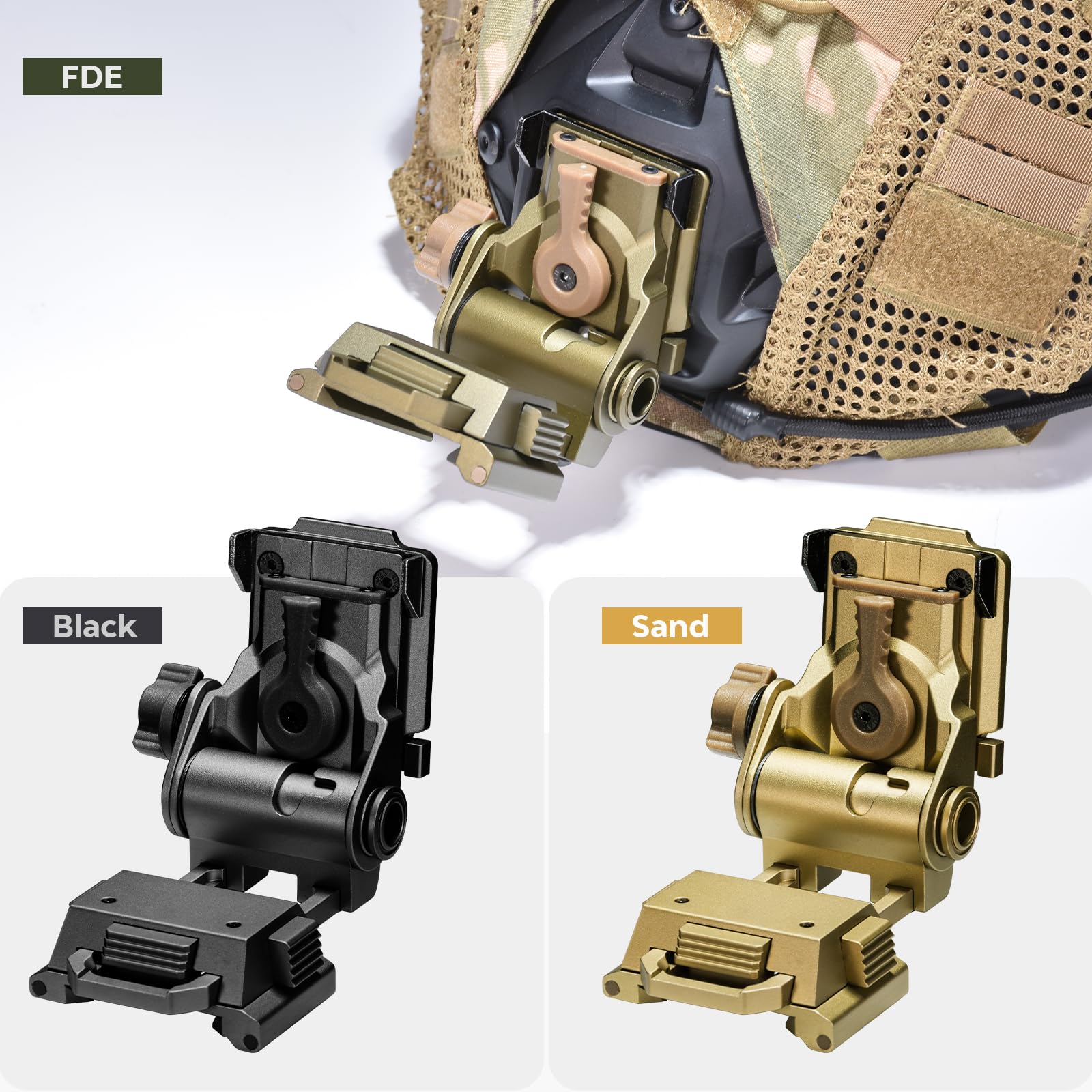 HTPREC NVG Mount field-ready for CS, hunting, and travel.