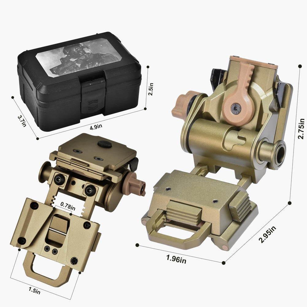 HTPREC NVG Mount fits helmets with NVG shrouds like ACH and MICH.