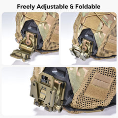 HTPREC NVG Mount one-handed release for quick detachment.