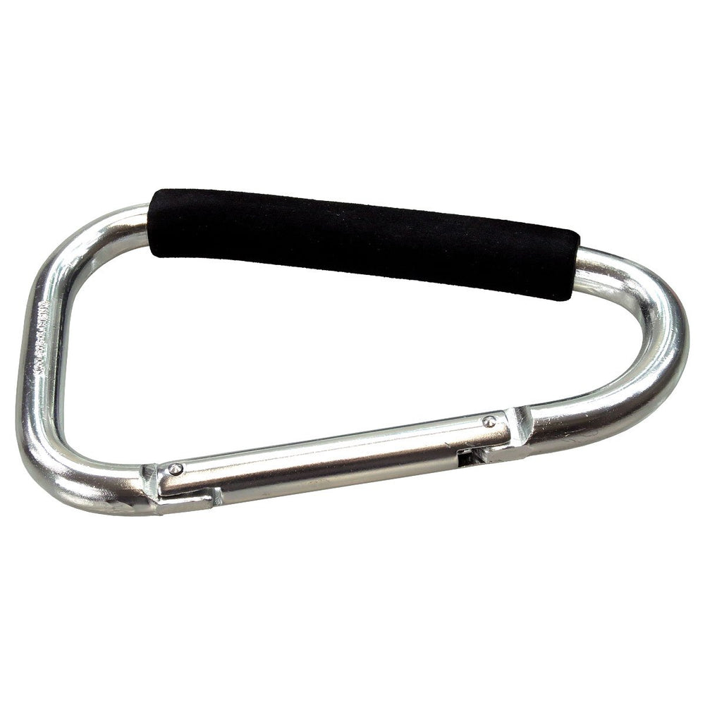 HTS 273R0 padded-handle grip carabiner demonstrating ergonomic carry