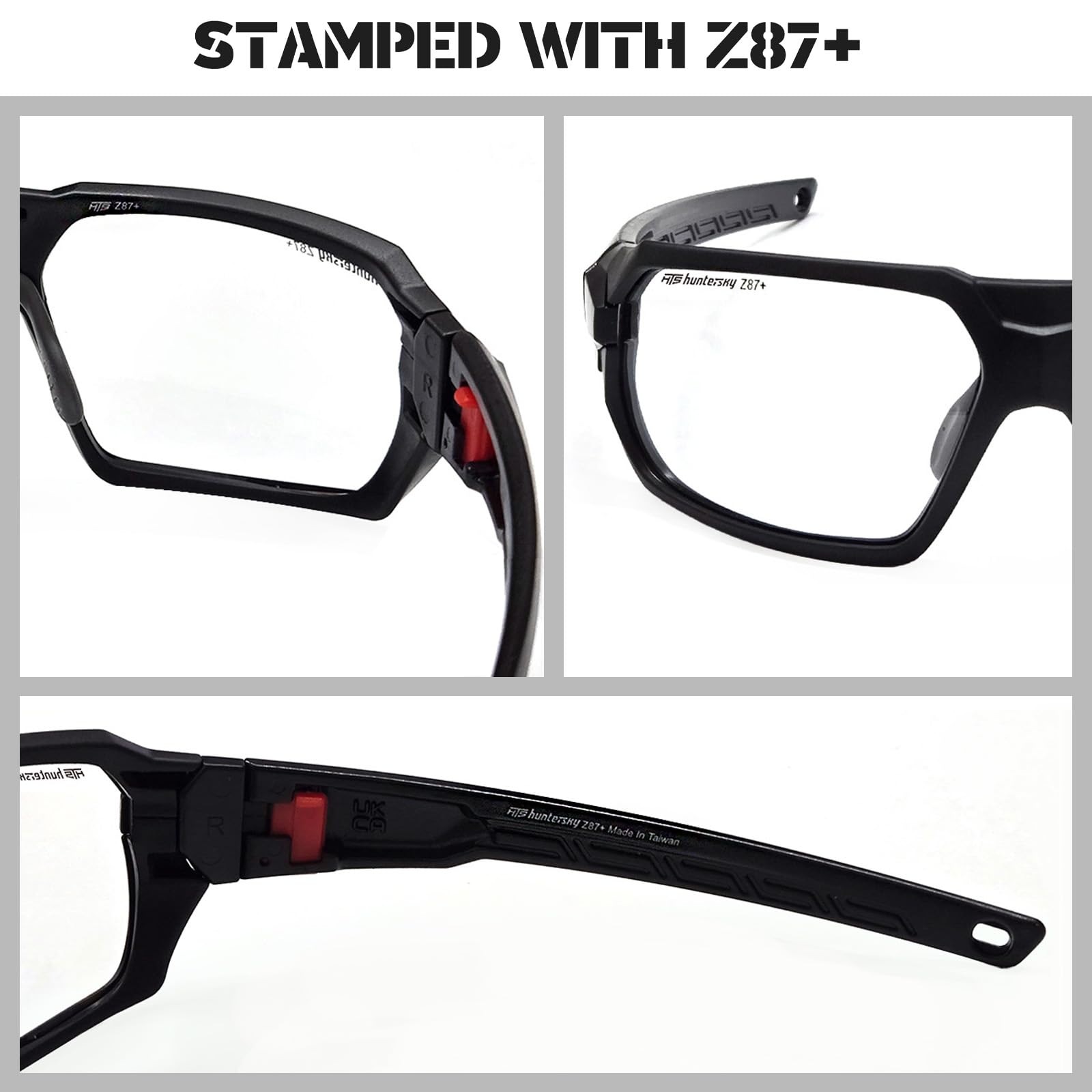 HTS HUNTERSKY Q37 blue sunglasses polarized lens reduces reflections for driving and fishing.