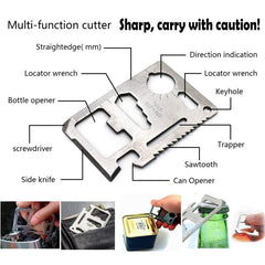 HTTMT Portable foldable survival kit fits in a backpack.