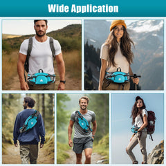 HTZPLOO fanny pack adjustable strap demonstrates flexible fit for all-day comfort