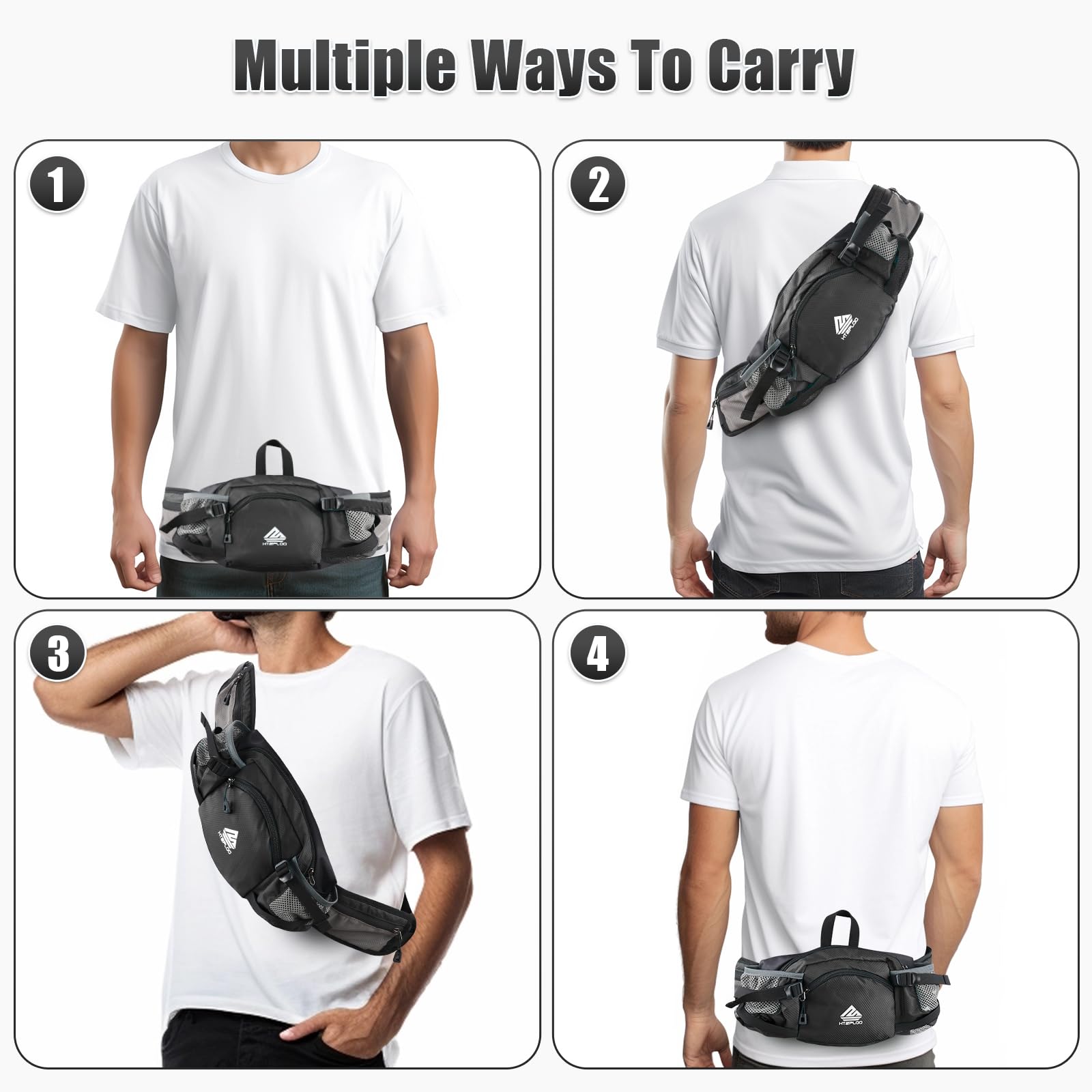 HTZPLOO convenient everyday carry for running, hiking, dog walks and travel.