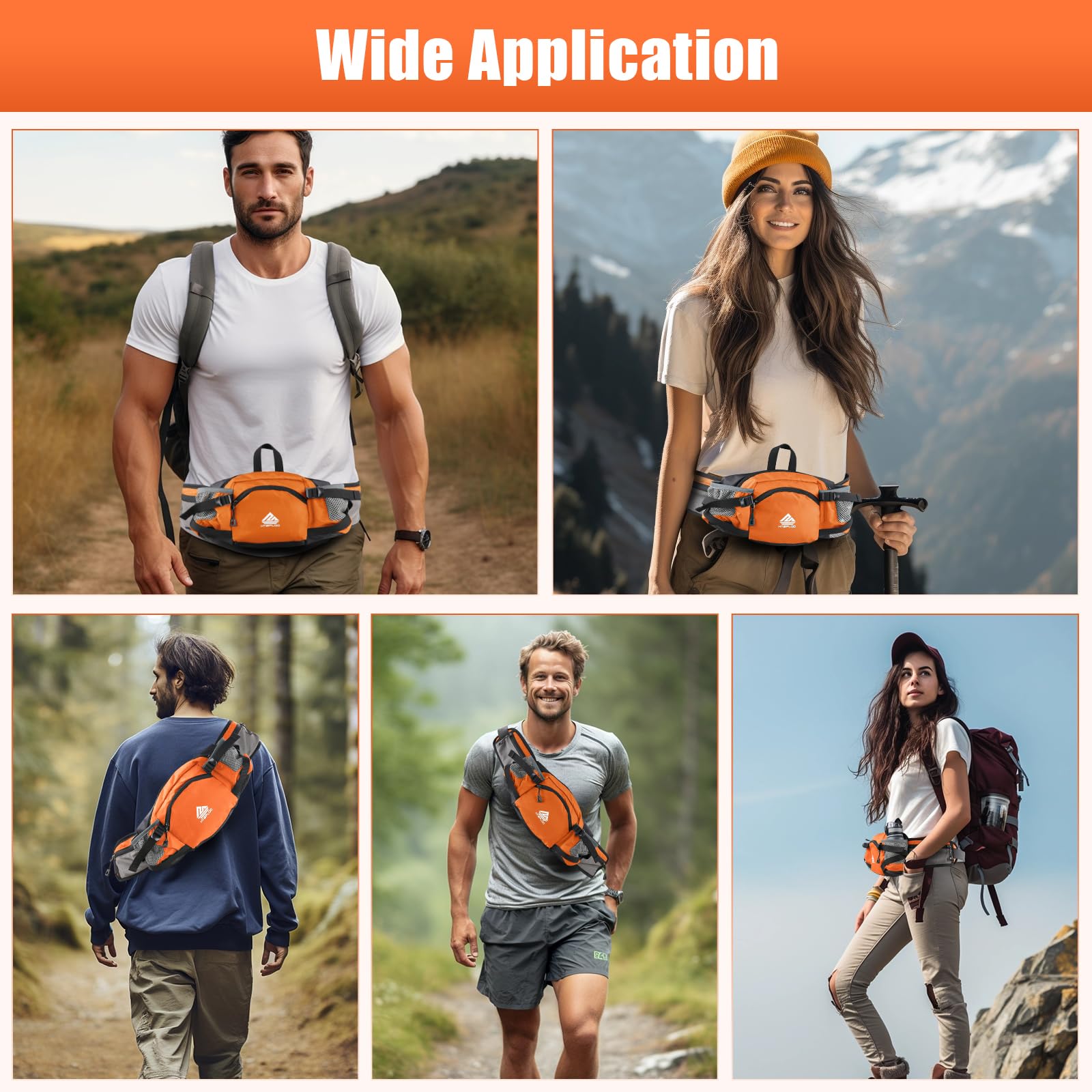 HTZPLOO water bottle holder demonstrates compatibility up to 3.9 inches