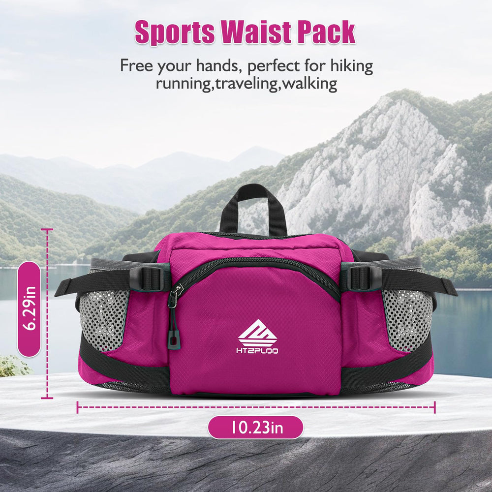 HTZPLOO water bottle holder on fanny pack supports hydration on runs